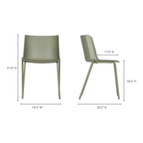 Silla Sage Green Outdoor Dining Chair (Set of 2) - Ornate Home