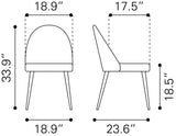 Silloth Gray Armless Dining Chair (Set of 2) - Ornate Home