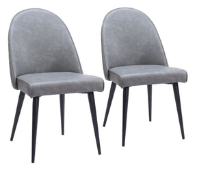 Silloth Gray Armless Dining Chair (Set of 2) - Ornate Home