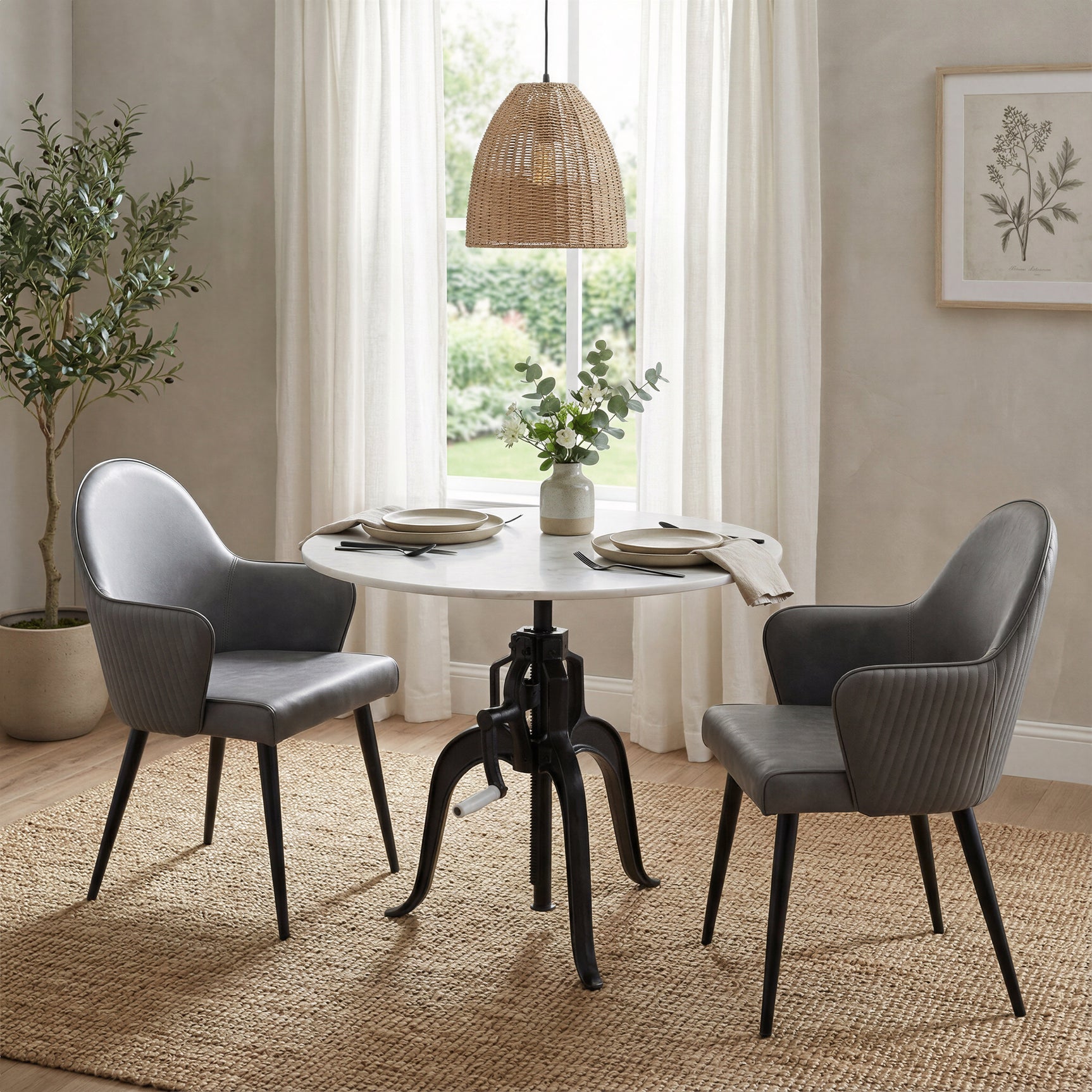 Silloth Gray Dining Chair - Ornate Home