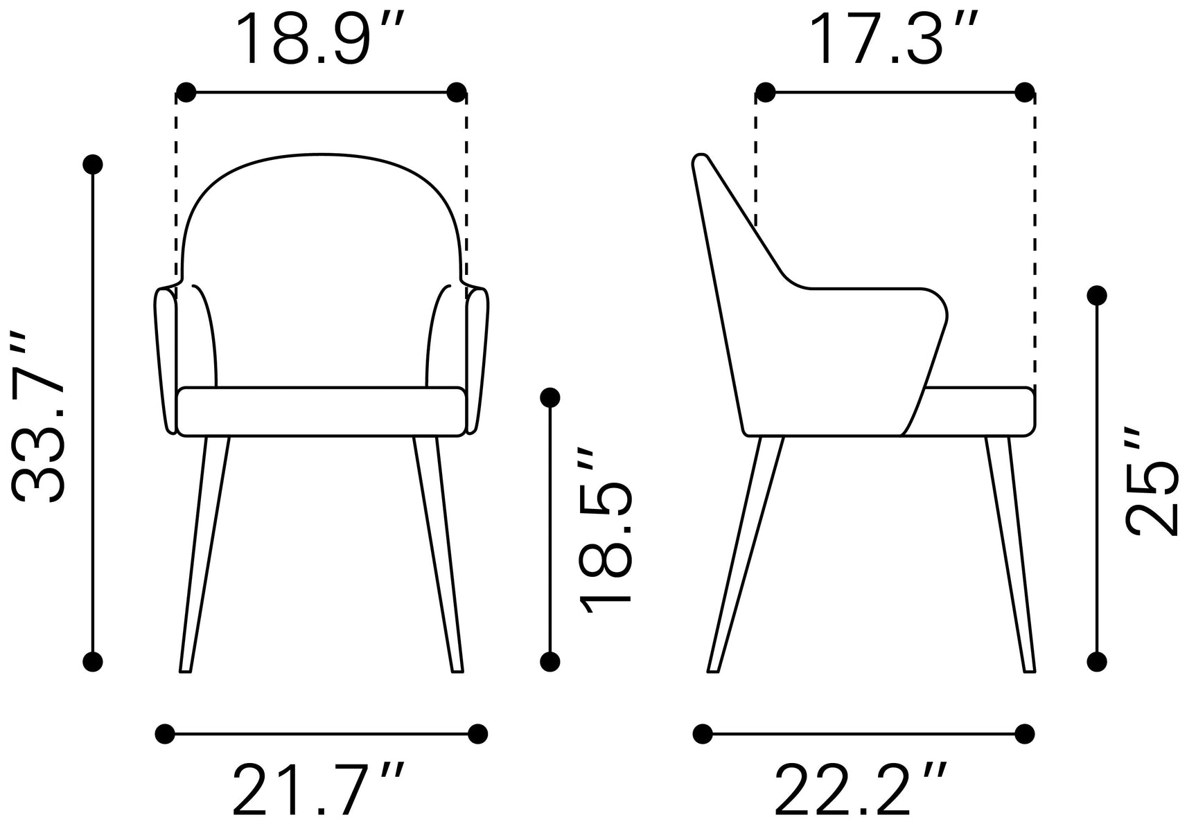 Silloth Gray Dining Chair - Ornate Home
