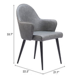Silloth Gray Dining Chair - Ornate Home