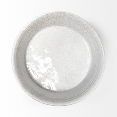 Silone White Large Ceramic Bowl - Ornate Home