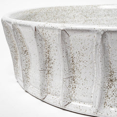 Silone White Large Ceramic Bowl - Ornate Home