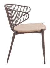 Silues Taupe & Brown Dining Chair (Set of 2)