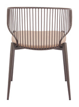 Silues Taupe & Brown Dining Chair (Set of 2)