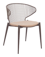 Silues Taupe & Brown Dining Chair (Set of 2)