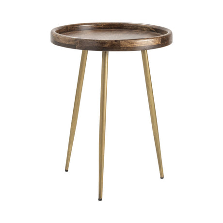 Silva Brown/Gold Accent Table - Ornate Home
