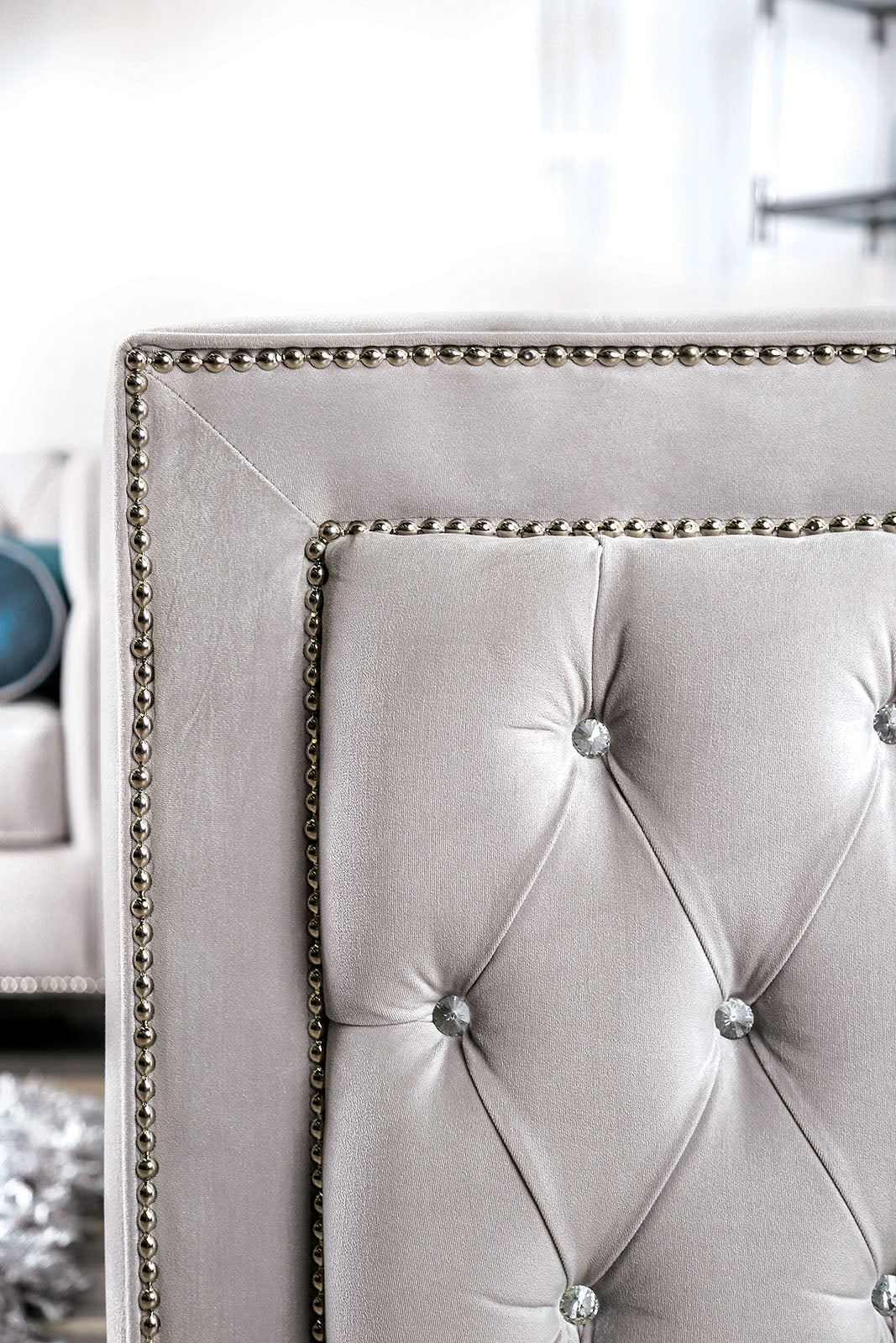 Silvan Gray Loveseat - Ornate Home