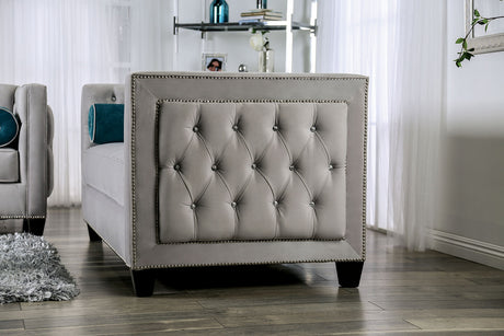 Silvan Gray Loveseat - Ornate Home