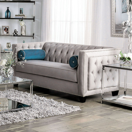 Silvan Gray Sofa & Loveseat - Ornate Home