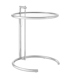 Silver Eileen Gray Metal Side Table - Ornate Home