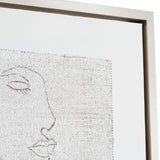 Silver Expressions White Canvas