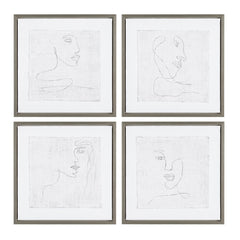 Silver Expressions White Canvas - Ornate Home