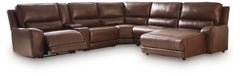 Silverbrooke Canyon 6-Piece RAF Power Reclining Sectional with Chaise - Ornate Home