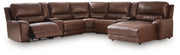 Silverbrooke Canyon 7-Piece Reclining Sectional with Chaise and Storage Consoles (Online Special Price) - Ornate Home