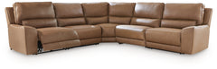 Silverbrooke Caramel 5-Piece Power Reclining Sectional - Ornate Home