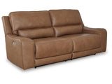 Silverbrooke Caramel Power Reclining Sofa (Online Special Price) - Ornate Home