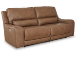 Silverbrooke Caramel Power Reclining Sofa - Ornate Home