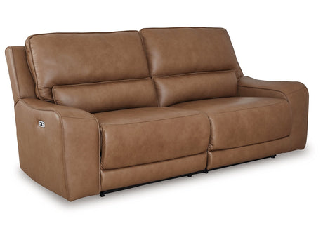 Silverbrooke Caramel Power Reclining Sofa - Ornate Home