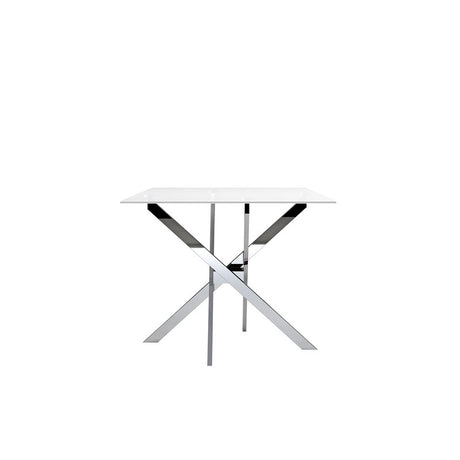 Silveria Chrome Dining Table - Ornate Home