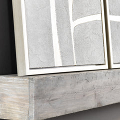 Silverlines Silver/White Canvas - Ornate Home