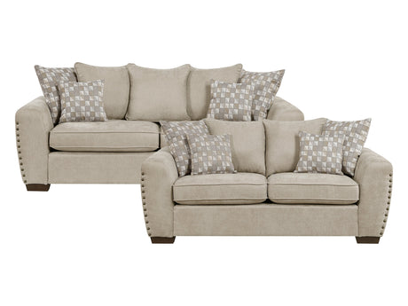 Silverthorne Light Brown Sofa & Loveseat - Ornate Home