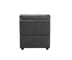 Silvester Gray Armless Chair - Ornate Home