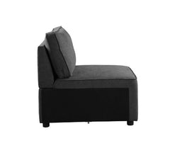 Silvester Gray Armless Chair - Ornate Home