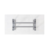 Silvestri Chrome/Black 5 Pc. Dining Table Set - Ornate Home