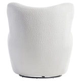 Silvi White/Cream Fabric Swivel Chair - Ornate Home