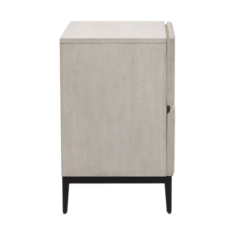 Silvia Light Gray Nightstand - Ornate Home
