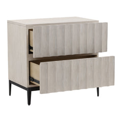 Silvia Light Gray Nightstand - Ornate Home
