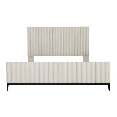 Silvia Light Gray Wash Bed - Ornate Home