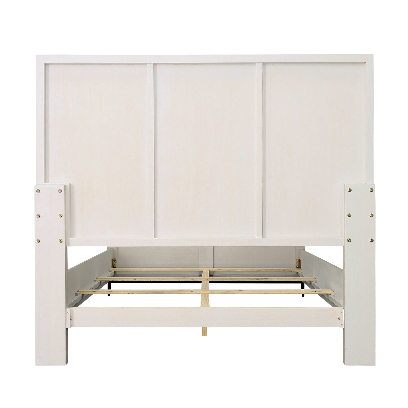 Silvia Light Gray Wash Bed - Ornate Home