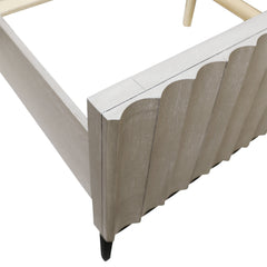 Silvia Light Gray Wash Bed - Ornate Home