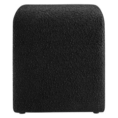 Simba Black Boucle Fabric Waterfall Stool - Ornate Home