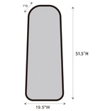 Simeon Antique Gold 52" Floor Mirror - Ornate Home