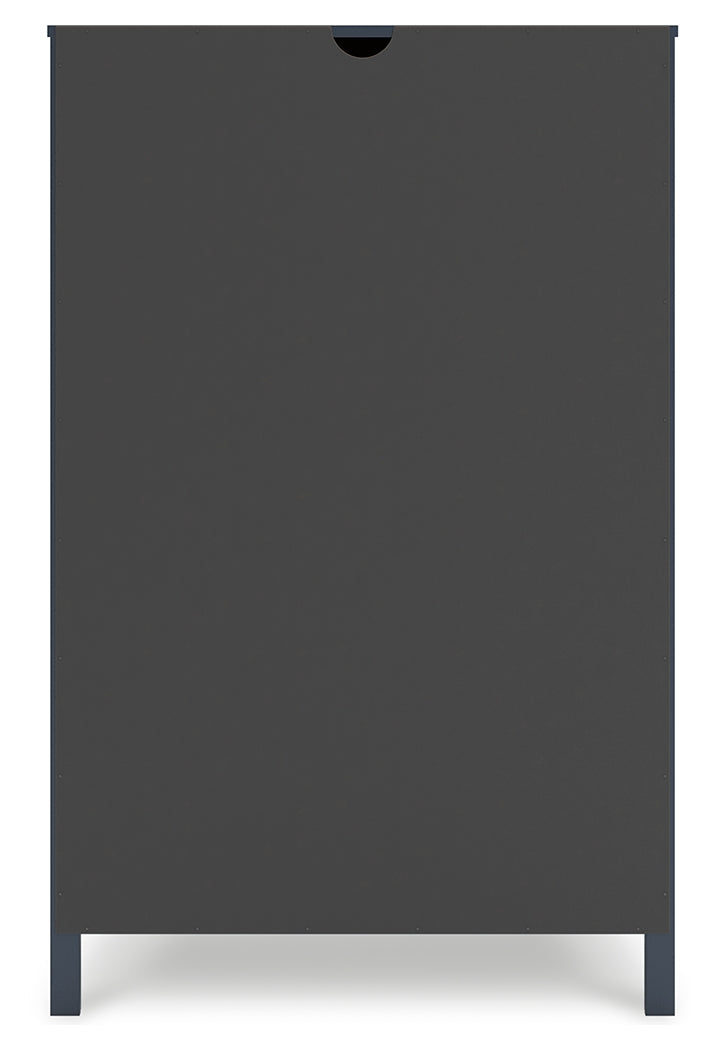 Simmenfort Navy Blue Five Drawer Chest (Online Special Price) - Ornate Home