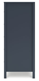 Simmenfort Navy Blue Five Drawer Chest (Online Special Price) - Ornate Home