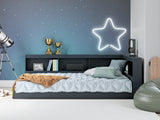Simmenfort Navy Blue Full Bookcase Storage Youth Bed (Online Special Price) - Ornate Home