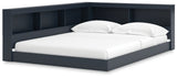 Simmenfort Navy Blue Full Bookcase Storage Youth Bed (Online Special Price) - Ornate Home