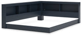 Simmenfort Navy Blue Full Bookcase Storage Youth Bed (Online Special Price) - Ornate Home