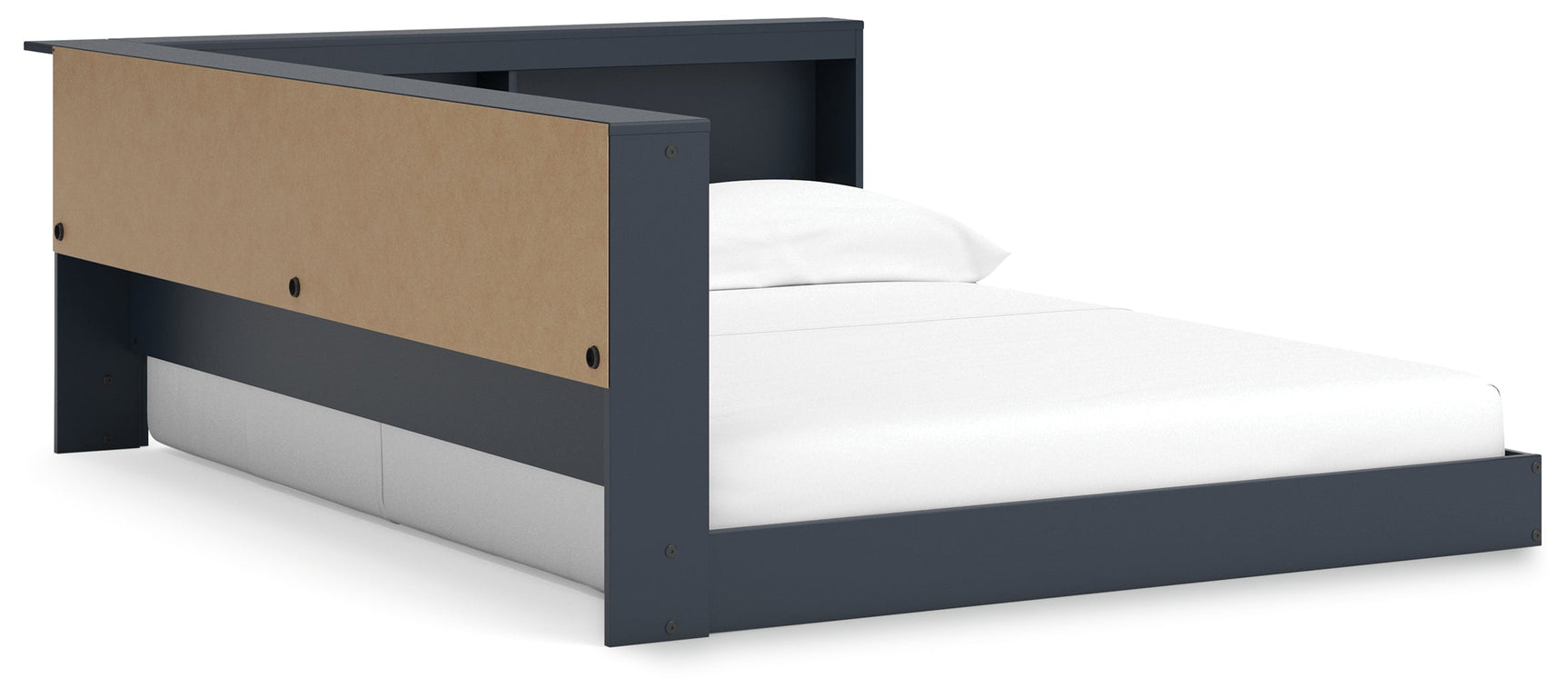 Simmenfort Navy Blue Full Bookcase Storage Youth Bed (Online Special Price) - Ornate Home