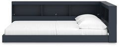 Simmenfort Navy Blue Full Bookcase Storage Youth Bed - Ornate Home