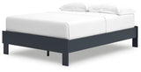 Simmenfort Navy Blue Full Platform Bed (Online Special Price) - Ornate Home