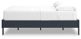 Simmenfort Navy Blue Full Platform Bed (Online Special Price) - Ornate Home