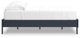 Simmenfort Navy Blue Full Platform Bed (Online Special Price) - Ornate Home