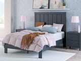 Simmenfort Navy Blue Full Platform Bed (Online Special Price) - Ornate Home