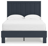 Simmenfort Navy Blue Full Platform Bed (Online Special Price) - Ornate Home